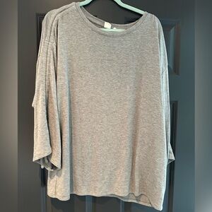Gap XL Tall Soft gray cotton 3/4 tee